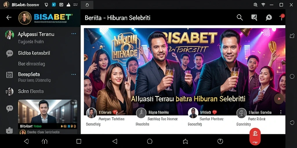 Tampilan antarmuka aplikasi BISABET yang modern dan informatif.