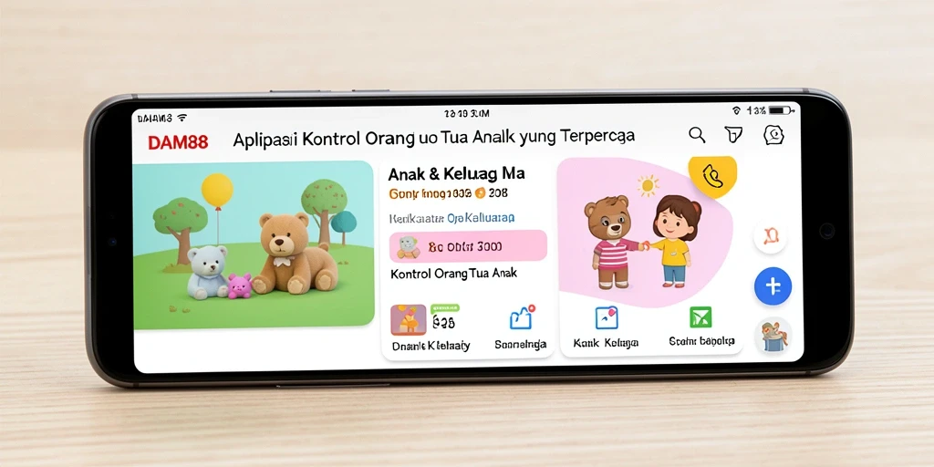 Antarmuka aplikasi DAM88 yang intuitif dan mudah digunakan.