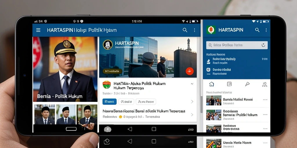 Tampilan antarmuka HARTASPIN yang informatif dan mudah digunakan.