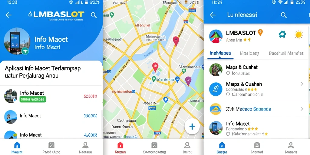 Tampilan antarmuka LMBASLOT menampilkan informasi kemacetan secara jelas.