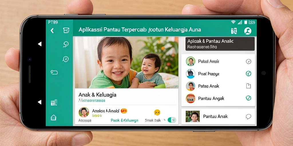 Antarmuka aplikasi PT89 yang mudah digunakan untuk Pantau Anak.