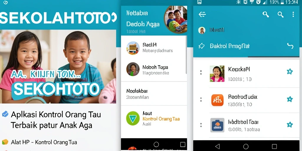 Tampilan antarmuka SEKOLAHTOTO untuk kontrol orang tua yang mudah digunakan.