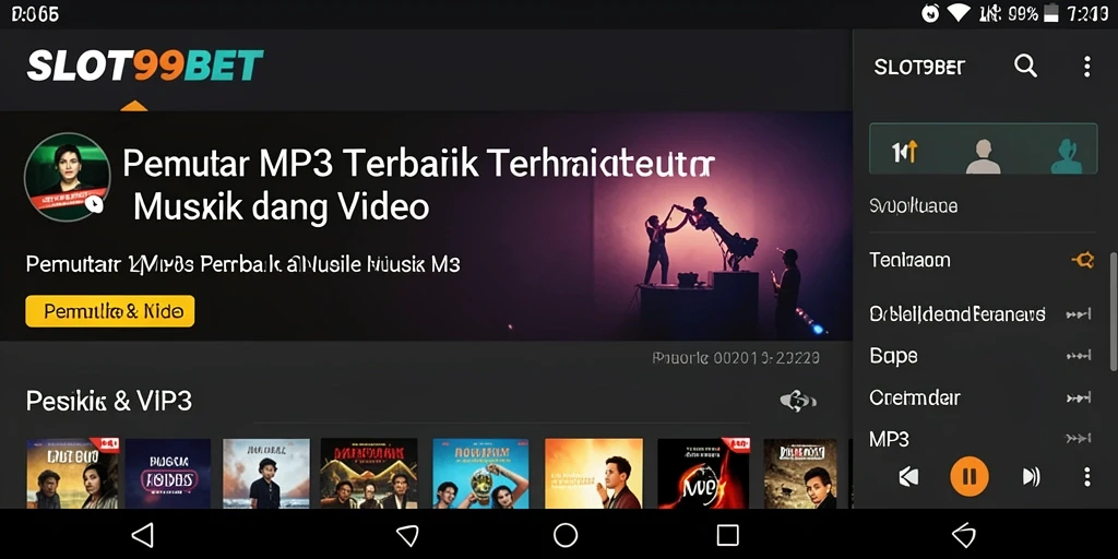 Antarmuka SLOT99BET yang menarik dan fungsional untuk Pemutar MP3.