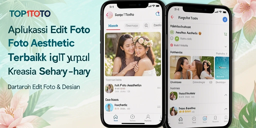Tampilan utama TOP1TOTO dengan berbagai fitur Edit Foto Aesthetic yang menarik.