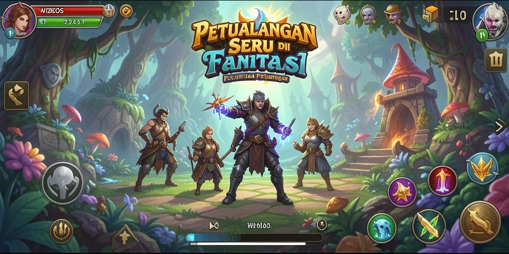 Screenshot tampilan antarmuka main WDBOS yang penuh warna.